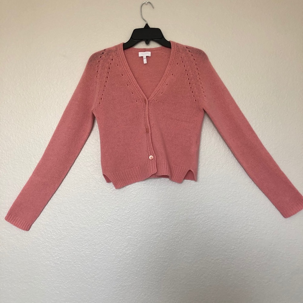 Vintage Knitted Pink Cardigan